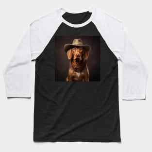 Cowboy Dog - Vizsla Baseball T-Shirt